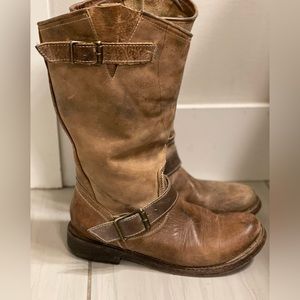 Womens FREEBIRD by Steven Crosby Distressed Harness Boots Sz 9